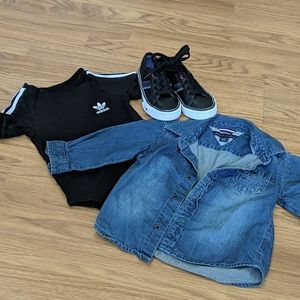 Tommy Hilfiger and Adidas baby clothes 12 M  8